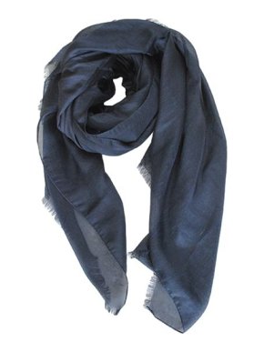 MaxMara 'S navy linen & silk scarf