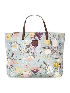 Gucci Blue Flora canvas tote bag