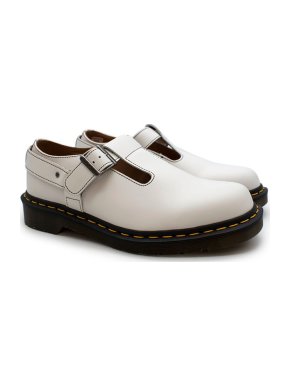 Comme des Garcons x Dr Martens white leather Mary Jane brogues