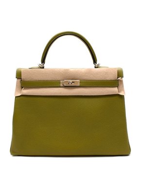 Hermes Vert Pelouse Togo Leather Kelly Retourne 35 PHW