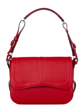 Hermes Red Swift Leather Harnais Shoulder Bag