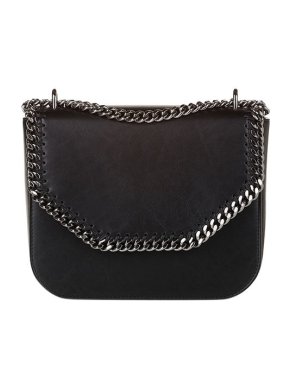 Stella McCartney Black Shaggy Deer Falabella Box bag