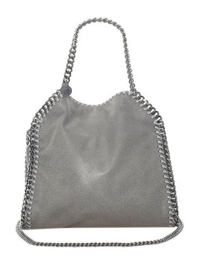 Stella McCartney Grey Shaggy Deer Falabella tote bag