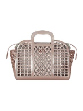 Louis Vuitton Pearlescent pink leather Jelly Basket MM bag