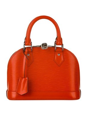 Louis Vuitton Orange Epi leather Alma BB bag