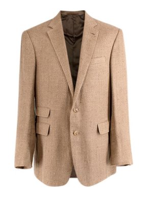 Ralph Lauren Black Label Brown Micro Houndstooth Tailored Jacket