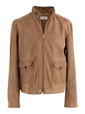 Saint Laurent Camel Suede Jacket