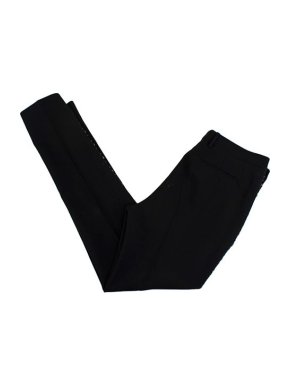 Saint Laurent Black Wool Embellished Trousers
