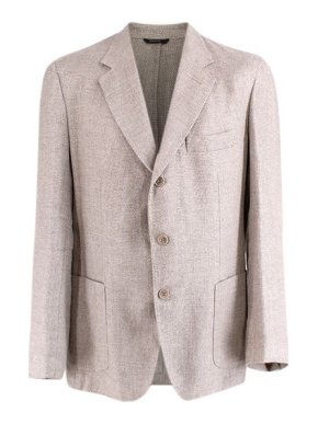 Loro Piana Stone Wool & Hemp Single Breasted Blazer