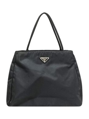 Prada Black nylon Tessuto tote bag