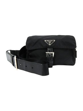 Prada Black nylon Tessuto belt bag