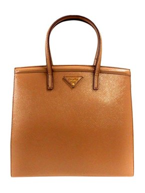Prada Camel Saffiano leather tote bag