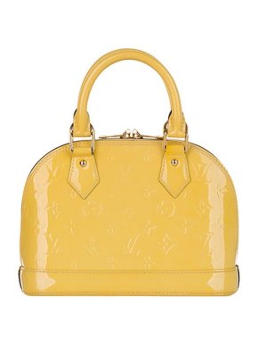 Louis Vuitton Yellow Monogram Vernis Alma BB abg