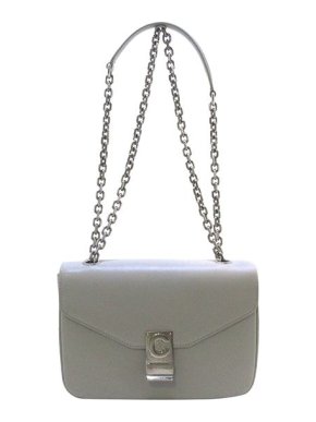 Celine Grey leather small C bag