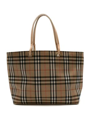 Burberry Beige Vintage House Check Shoulder Bag