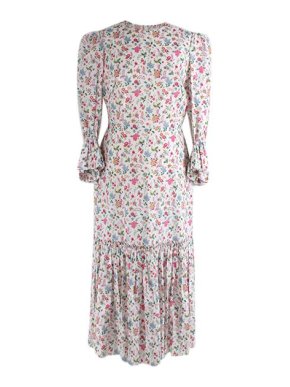The Vampires Wife White floral cotton prairie maxi dress