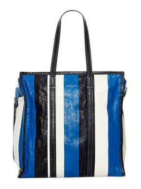 Balenciaga Tricolour lambskin leather Bazar tote bag