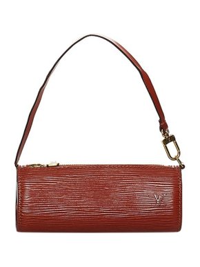 Louis Vuitton Cognac-brown Epi leather Pochette Papillon bag