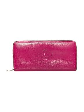 Loewe Vintage fuchsia leather long wallet