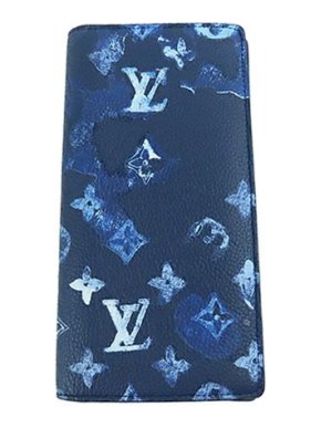 Louis Vuitton Blue Monogram Watercolour canvas Brazza long wallet