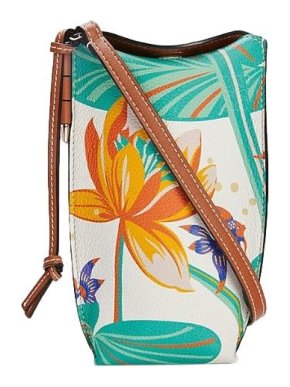 Loewe Paula's Ibiza Gate Pocket Waterlily Print Leather Pouch