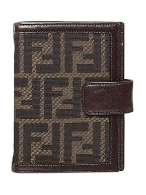 Fendi Zucca canvas ringbound Agenda cover