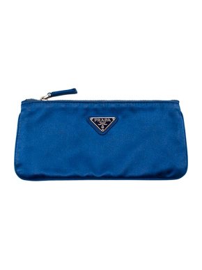 Prada Electric Blue Satin Purse