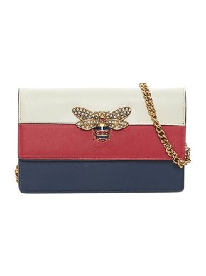 Gucci Tricolour leather Queen Margaret wallet on chain
