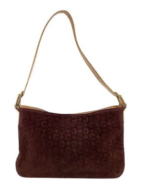 Celine Vintage burgundy C Macadam bageutte