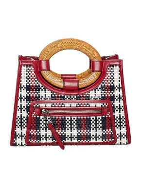 Fendi Tartan basketweave Runaway tote bag