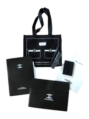 Chanel Black & white VIP gift stationery & tote bag