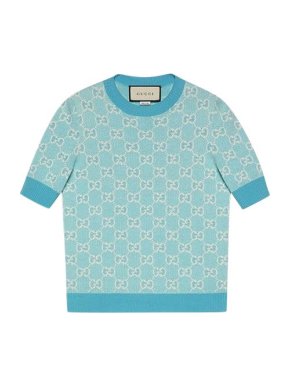 Gucci piquet knitted jumper