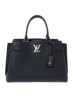 Louis Vuitton Navy leather LockMe Day tote bag
