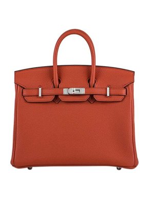 Hermes Capucine Togo Leather Birkin 25 PHW