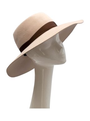 Borsalino Felt Alessandria Large Brim Hat - Size M