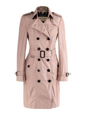 Burberry Dusty pink nylon short trench coat