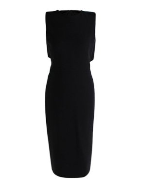 Victoria Beckham Sleeveless Fitted Tie Neck Dress