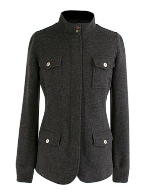 Loro Piana Suede Trimmed Cashmere Knit Jacket