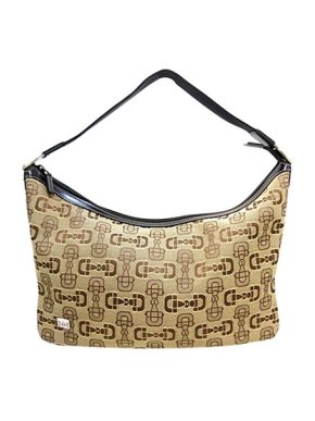 Gucci Vintage horsebit canvas baguette