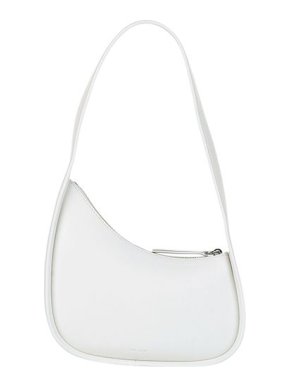 White leather Half Moon bag