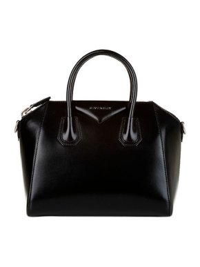 Givenchy Black box calf leather medium Antigona bag