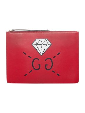 Red leather Gucci Ghost bag