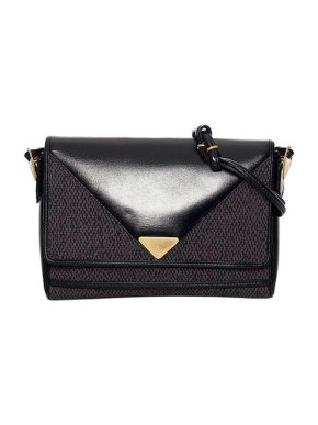 Saint Laurent Vintage canvas & leather crossbody bag