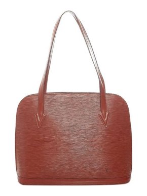 Louis Vuitton Cognac Epi leather Lussac bag