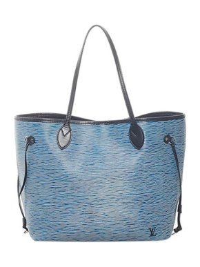 Louis Vuitton Denim Epi leather Neverfull MM tote bag