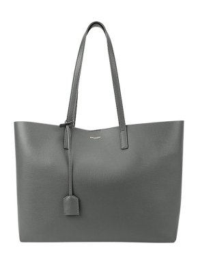 Saint Laurent Grey leather East West tote bag