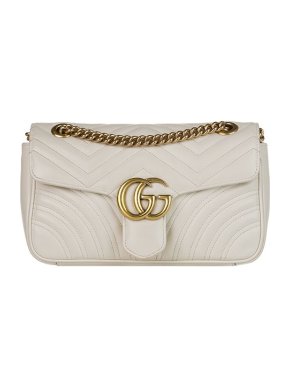 Gucci Ivory matelasse leather GG Marmont bag