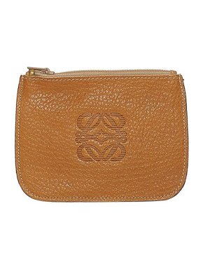 Loewe Vintage tan leather Anagram coin purse