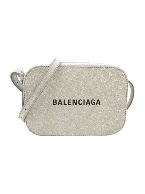 Balenciaga Silver glitter Everyday XS camera bag