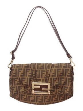 Fendi Vintage brown Zucca canvas Mia bag